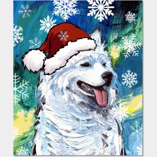 Samoyed Santa Posters and Art